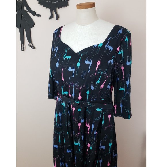 Retrospec'd Reindeer Dress Size XXL 18 - Picture 1 of 11